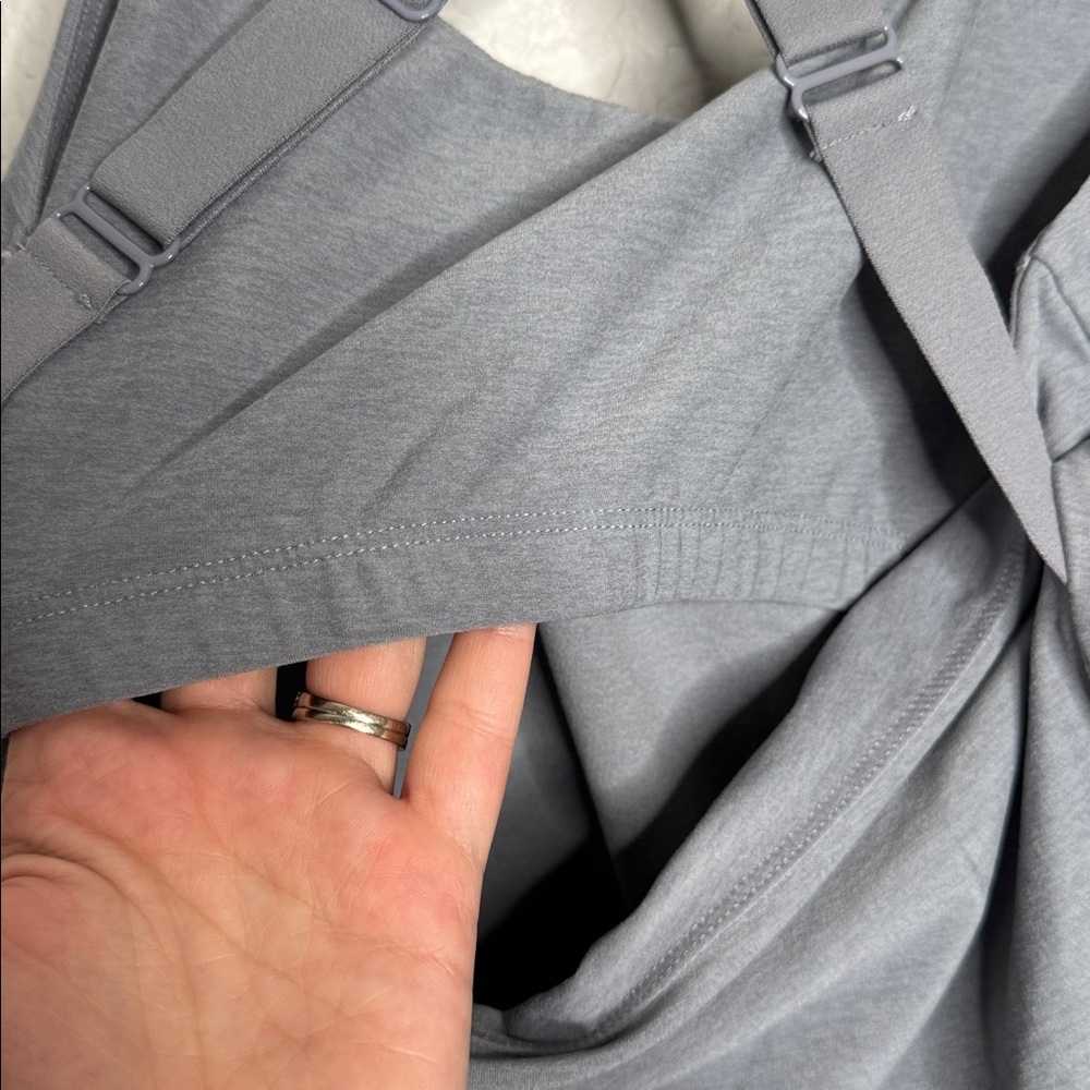 NEW Beyond Yoga Spacedye Get Up And Go Pocket Biker Jumpsuit Sz XL Grey - Picture 6 of 12